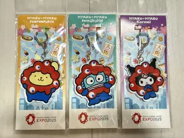 산리오 미야쿠미야쿠 변신 아크릴 캐릭터 3종 세트