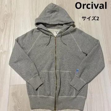 ORCIVAL 오르치발 새상품급 프렌치 테리 더블 지퍼 후디 후드티
