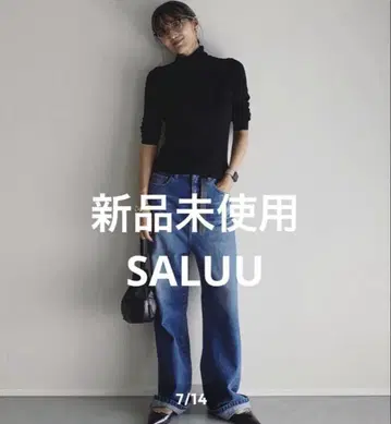 새상품 woadblue x 츠보타 아사미 SALUU 사루 데님 팬츠 27
