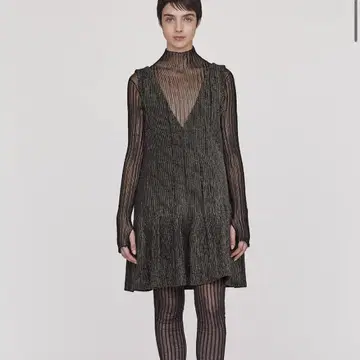 CFCL HYPHA V-NECK SLEEVELESS DRESS