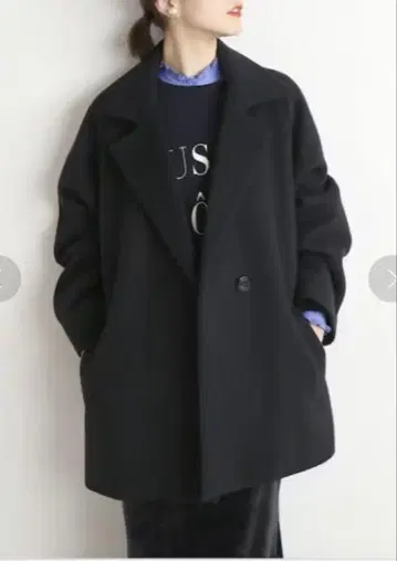 IENA 울 벨티드 숏코트