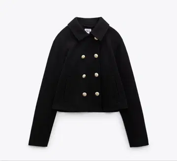 ZARA 골드 버튼 크롭 자켓