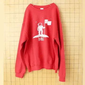 USA GILDAN 길단 OIBS 프린트 맨투맨 레드 L w135