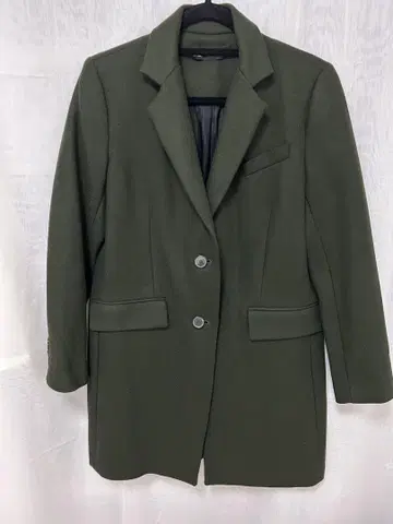 ZARA 우먼 다크 그린 체스터 코트