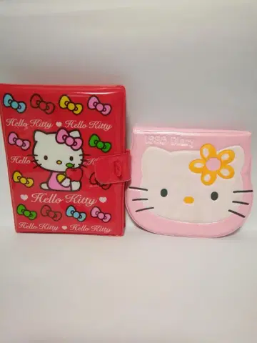 금일 한정 미사용 Hello Kitty 스케줄 수첩, 수첩 세트 레트로