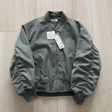 새상품 UNIQLO C 우먼 보머 자켓 L 53 Green