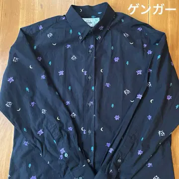포켓몬 셔츠 겐가 Original Stitch 긴팔 셔츠
