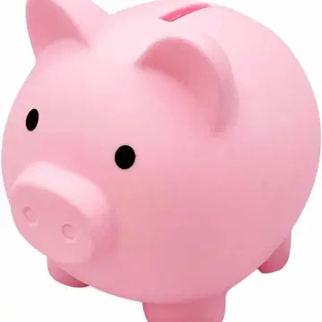 애프핑크 돼지 저금통 플라스틱제