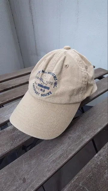 빈티지 L.L BEAN 베이지 코튼 캡 로고 자수