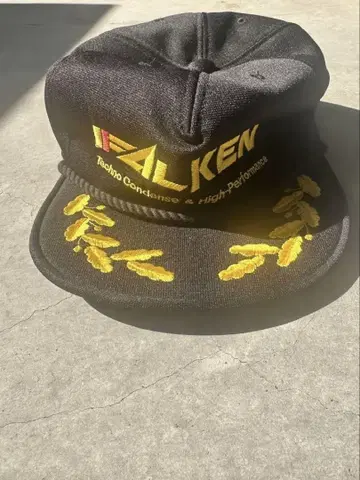 [ 초레어 ] FALKEN 자수 디자인 캡 블랙 [ 귀중 ]