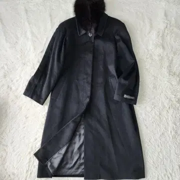 [ 미사용/보관품 ] 벨타보노 퓨어 캐시미어 100% 퍼 트리밍 롱 코트