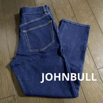 JOHNBULL 다크 네이비 스트레이트 데님