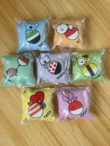 쿠라스시 BT21 쿠션 참 7개 풀 컴플리트