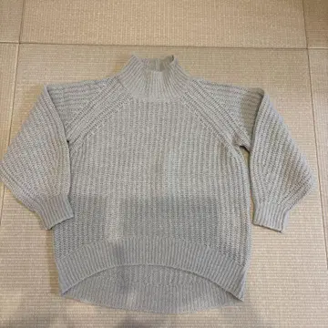 Leilian 그레이 하이넥 스웨터