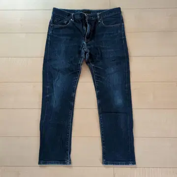 다크 블루 스트레이트 데님 4 포켓