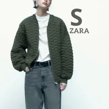 ZARA 봄버 다운 자켓 택 포함 미사용 새상품 아우터 블루종