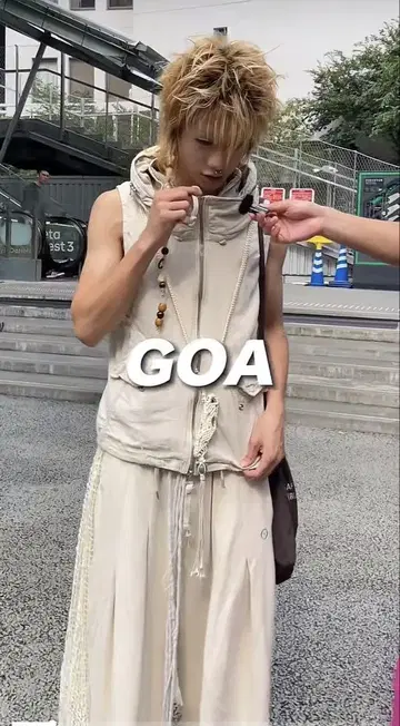 GOA 고아 00s 아카이브 더블 집업 린넨 베스트