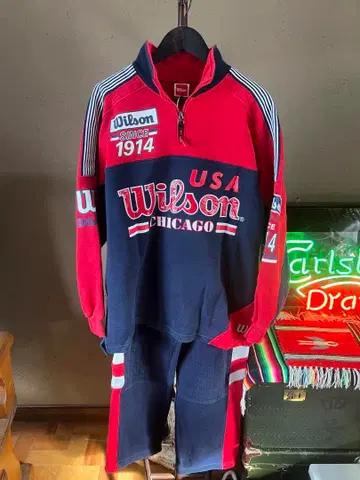 90s Wilson 맨투맨 셋업