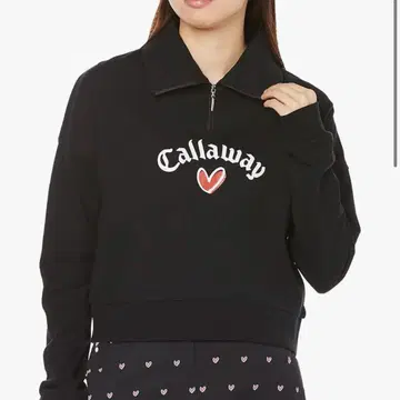 캘러웨이 여성용 하프 지퍼 맨투맨