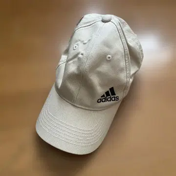 adidas 크림색 캡 프리 사이즈