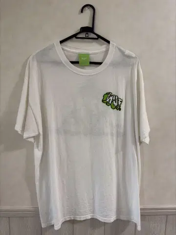 HUF 그래픽 프린트 티셔츠 L 화이트