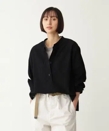 MHL. SOFT HOPSACK 풀오버 셔츠