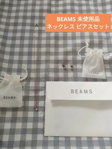 BEAMS 골드 목걸이 귀걸이 [미사용품]