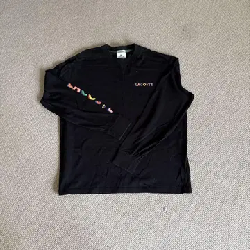 LACOSTE 긴팔 T셔츠 블랙
