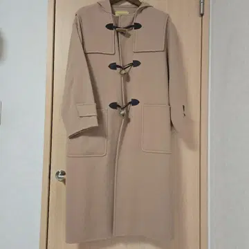 UNITED ARROWS 후드 부착 베이지 롱 코트
