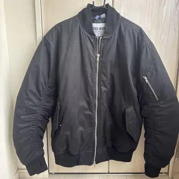 TRD MRK 블랙 MA-1 플라이트 자켓 h&m