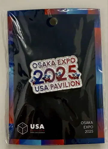 오사카 간사이 만박 미국관 한정판 스파크 핀 배지 핀즈 EXPO2025