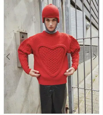 NKNIT cable 2way KNIT RED 24W