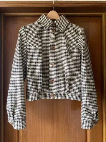 A.P.C. 하운드투스 체크 패턴 자켓 코트 여성용
