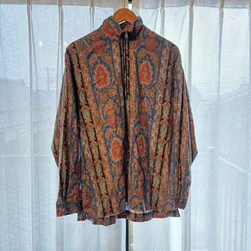 새상품급 폴스미스 페이즐리 셔츠 하프 지퍼 셔츠 올 패턴 셔츠