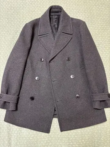 H&M 피 코트 차콜 그레이 US40S
