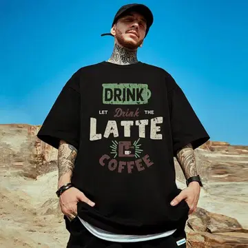 T셔츠 DRINK LATEE COFFEE