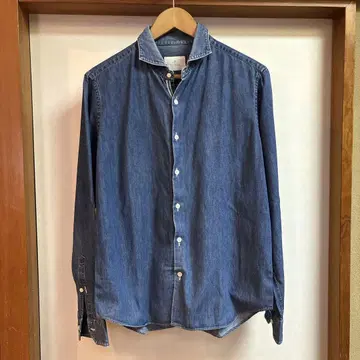 새상품급 EDIFICE 빈티지 가공 데님 셔츠 긴팔
