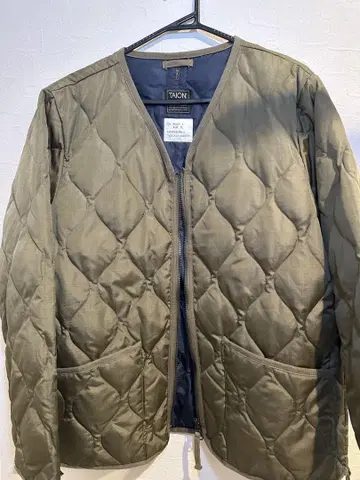 TAION 퀼팅 자켓 XL 올리브 그린