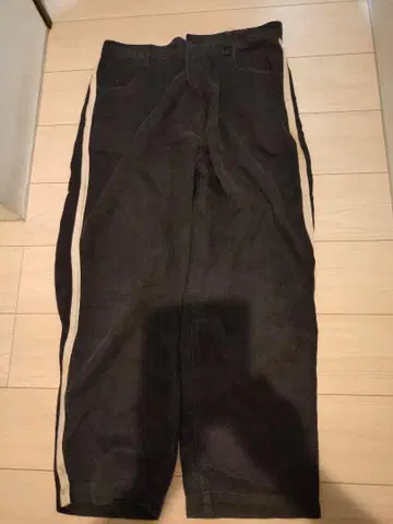 MANASTASH 5 포켓 블랙 파이핑 팬츠