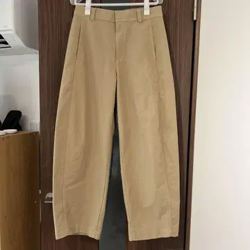 UNIQLO 저지 배럴 레그 팬츠 BEIGE