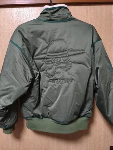 레프트 얼론 MA-1 스타일 플리스 라이닝 자켓