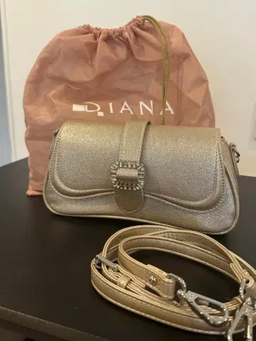 [ DIANA ] 3WAY 미니백 아이보리 인조 가죽 숄더백 핸드