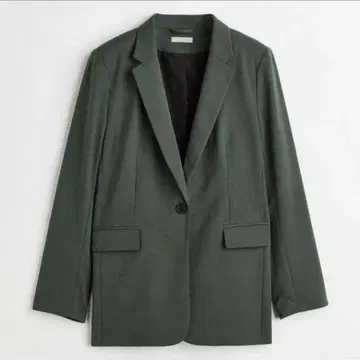 H&M 다크 그레이 그린 블레이저 자켓 팬츠 셋업