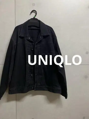 UNIQLO 블랙 데님 자켓