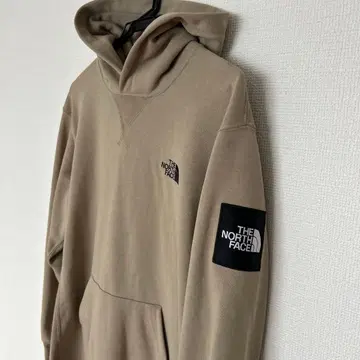 THE NORTH FACE 베이지 후드 부착 후드티