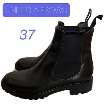 UNITEDARROWS 가죽 사이드 고어 부츠 37