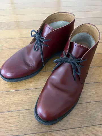 REGAL 가죽 처카 부츠 버건디 중고품 25cm