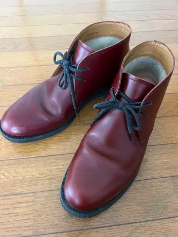 REGAL 가죽 처카 부츠 버건디 중고품 25cm