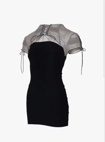 S lace up dress mini THEREDTHREAD