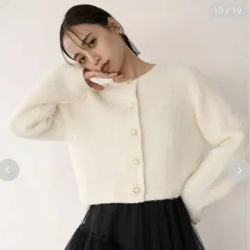 스나이델 퍼라이크 니트 자켓 니트 가디건 아이보리